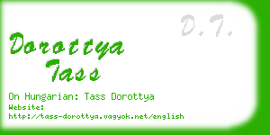 dorottya tass business card